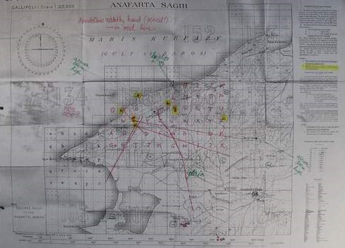 Suvla Bay map annotated